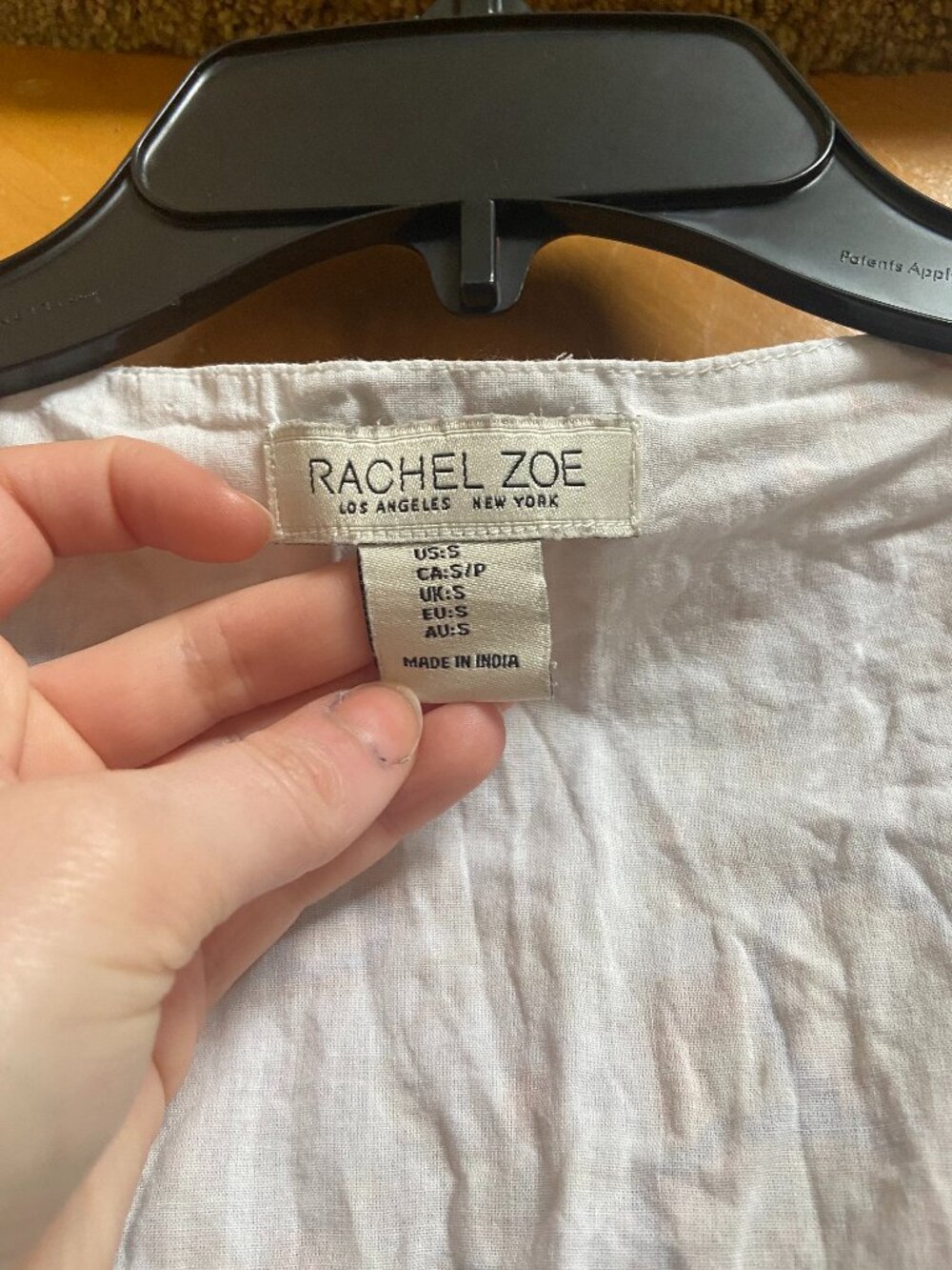 Rachel Zoe blue maxi peasant dress cottagecore blue sz S - Picture 8 of 9